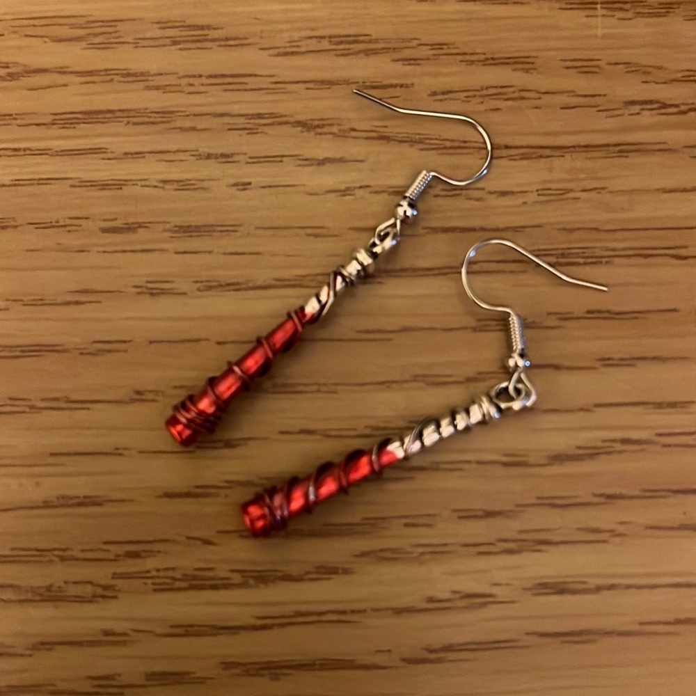 Halloween Bloody Bat Earrings